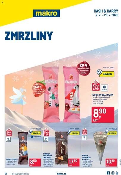  Makro Leták - Zmrzliny od 02.07.2025 - Akce Makro
