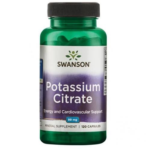 Swanson Potassium Citrate (draslík), 99 mg, 120 kapslí