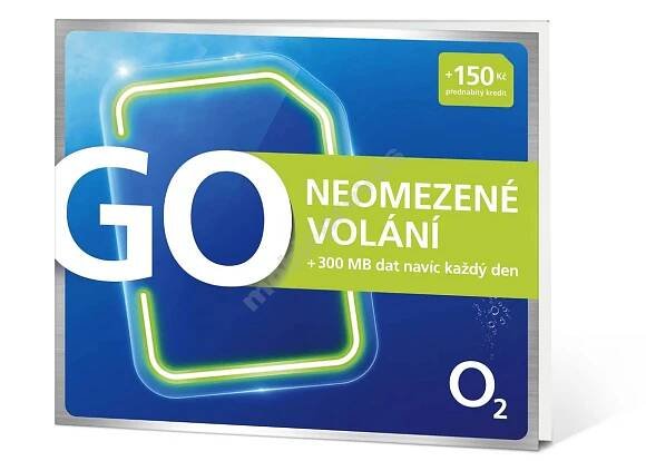 O2 SIM karta GO Neomezeně - Kredit 150Kč :: :: mobilprovas.cz