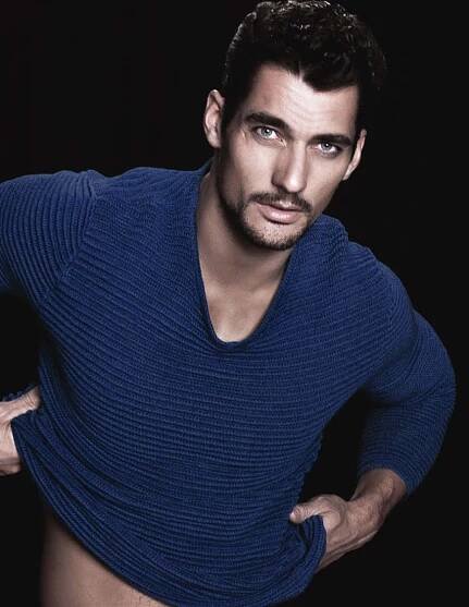 Caption: Style Icon David Gandy In Black Suit Wallpaper