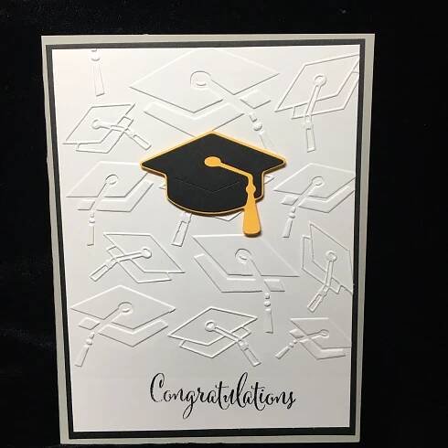 Handmade Graduation Cards with Embossed Design