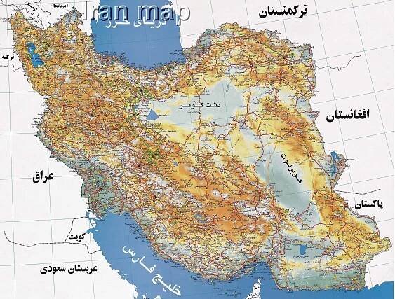 Maps of Iran | Collection of maps of Iran | Asia | Mapsland | Maps of the World