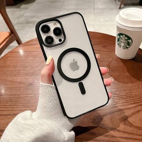 ČIERNE SILIKÓNOVÉ PUZDRO MAGSAFE PRE IPHONE 14 PRO MAX Značka NewTechnology
