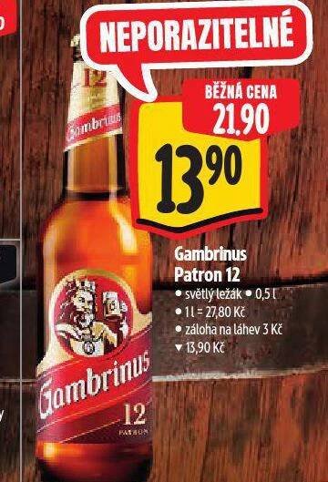 PIVO GAMBRINUS PATRON 12