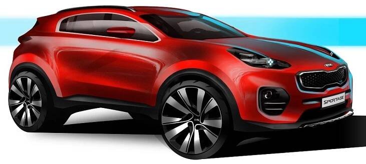 Nová Kia Sportage se představí ve Frankfurtu. Podívejte se na první skici