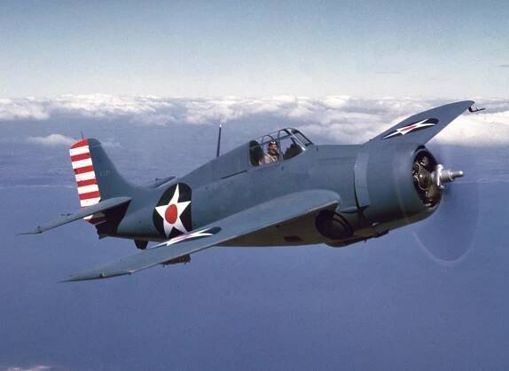 A U.S. Navy Grumman F4F-3 in early 1942. (Photo US Navy)