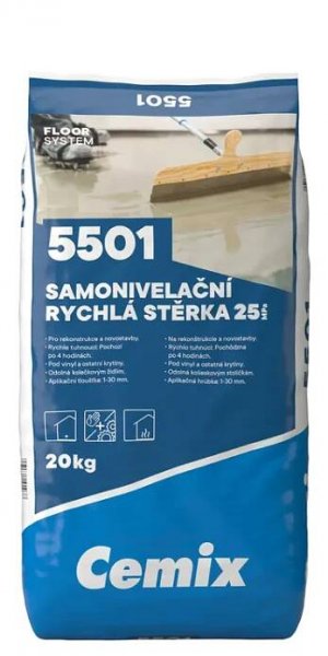 Cemix Samonivelační rychlá stěrka 5501 25Mpa, 20 kg nakoupit u OBI
