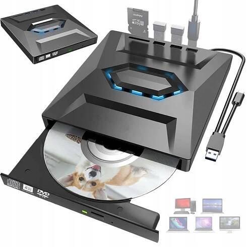 CD/DVD vypalovačka Hitelo externí USB 2.0