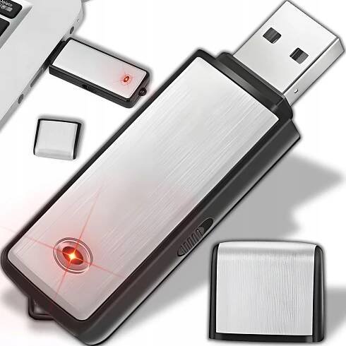 Digitální diktafon USB 8GB Přenosná paměťová karta Zvukově aktivované nahrávání