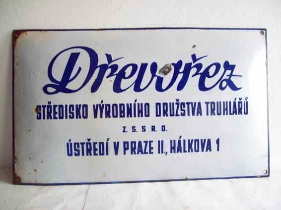 Smaltovaná cedule