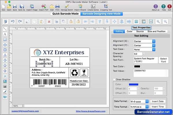 Barcode Generator Software - Mac Edition