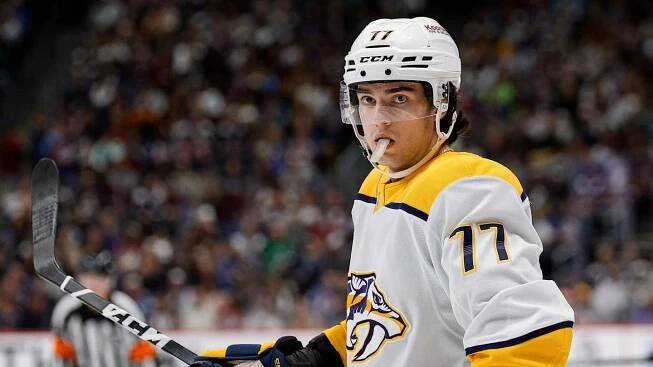 Measuring the concern level for Unsigned RFA Luke Evangelista and Nashville Predators