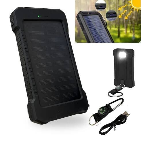 SOLAR POWERBANK Compass - 8 000 mAh, SKU: 352
