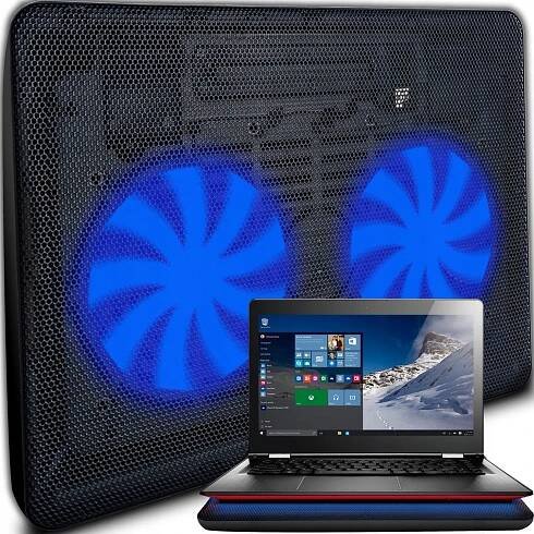 STOJÁNEK VELKÁ CHLADICÍ PODLOŽKA POD NOTEBOOK 12-15,4" TICHÝ 11dB