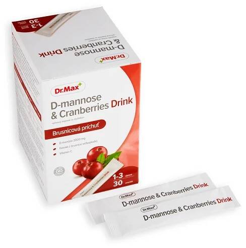 Dr. Max D-mannose & Cranberries Drink 1×30 ks, vrecká