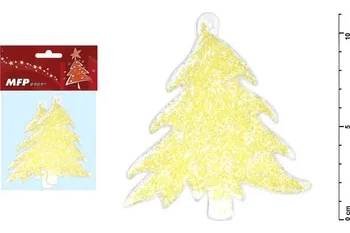 Vánoční dekorace UNIPAP stromek acrylic s glitrem se 11cm/2ks 8885574 164943