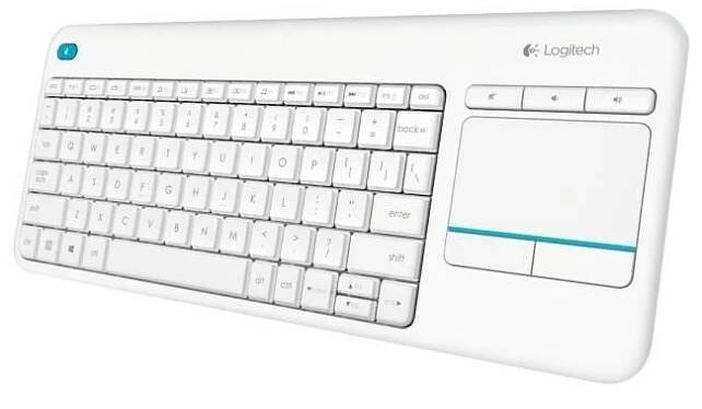 Logitech K400 Plus CZ biela