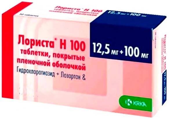 Lorista H tabs 100mg + 12.5mg #90
