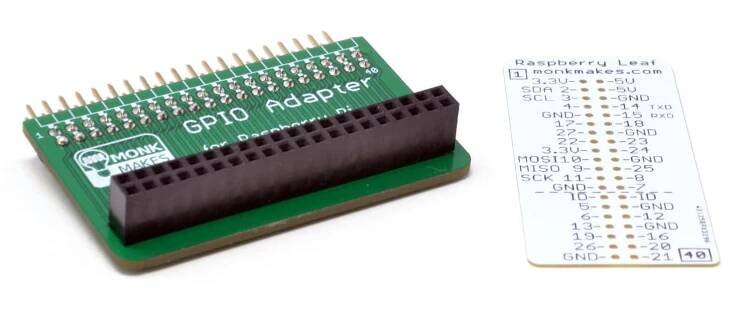 GPIO Adapter for Raspberry Pi 500/400 by Monk Makes - The Pi Hut