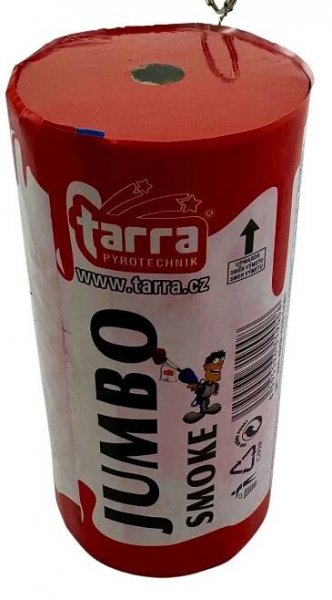 DÝMOVNICE -  JUMBO SMOKE - ČERVENÁ - 1ks - trhací pojistka