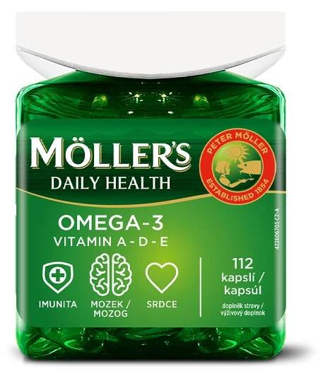 Mollers Omega-3 Daily Health 112 kapslí