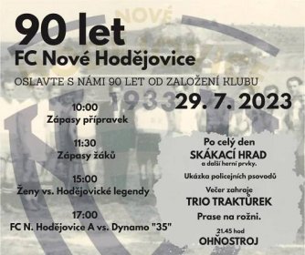 Fotbal v Nových Hodějovicích oslaví devadesátiny, gratulovat přijede Dynamo