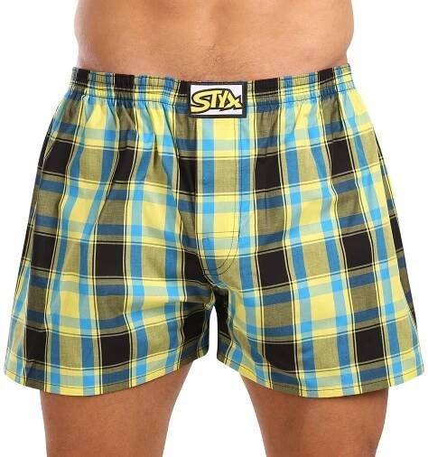 Styx Pánské trenky klasická guma nadrozměr vícebarevné (E1033) 4XL