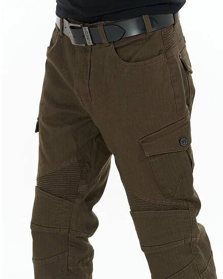 Pánské kalhoty MOTORCYCLE KHAKI
