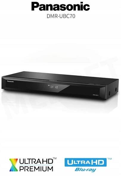 PANASONIC DMR-UBC70 BLU-RAY 4K DVB-T2 DVB-C NAHRÁVAČ PŘEHRÁVAČ DISK HDD Konektory HDMI RJ-45 USB