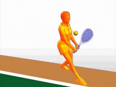 Tennis flat two-handed backhand demonstrated