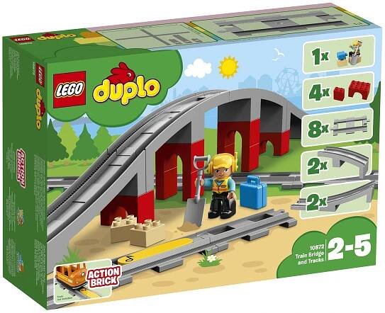 LEGO® DUPLO® 10872 Doplňky k vláčku most a koleje