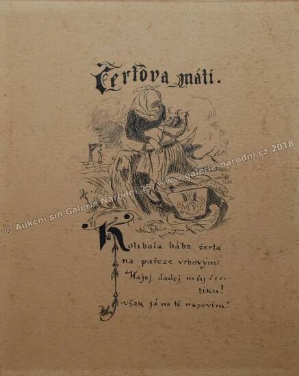 Aukce obrazů | Čertova máti | Aleš Mikoláš | Galerie Národní 25 s.r.o.