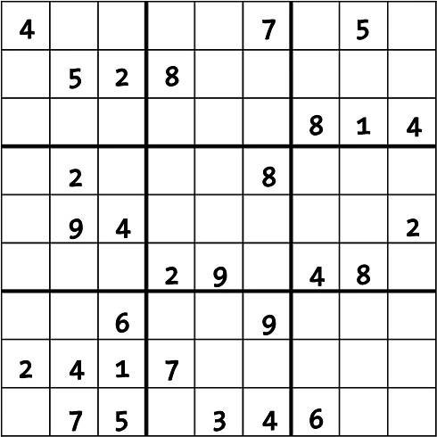 Klasické SUDOKU online - trenink #6812