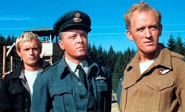 Velký útěk - Z filmu - David McCallum, Richard Attenborough, Gordon Jackson