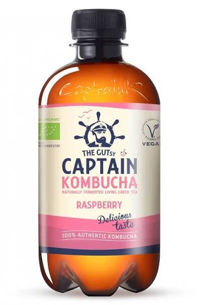 Captain Kombucha malina 400 ml | Grizly 