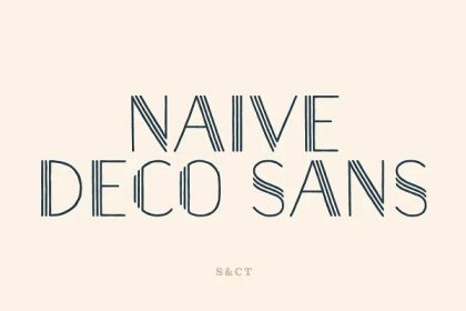 Naive Deco Sans Font Collection
