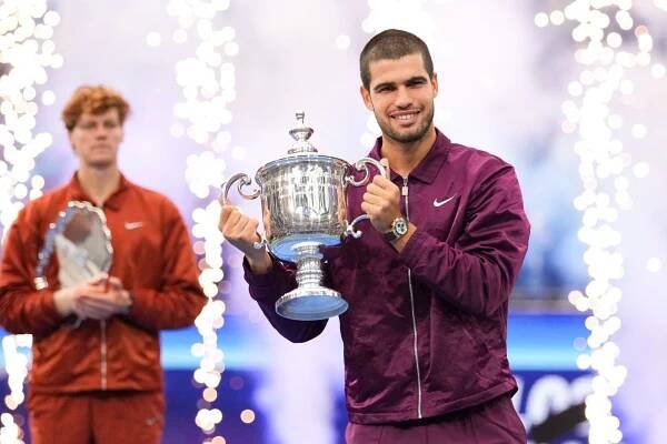 Ve všem byl o kousek lepší, uvedl Sinner k výhře Alcaraze na US Open. Španěl je světovou jedničkou