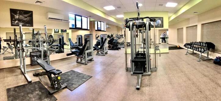 Fitness centrum a/nebo fitness zařízení v ubytování Obzor Beach Resort