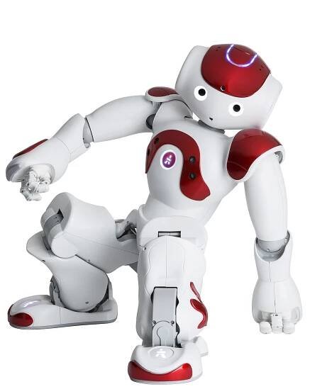 This is a Nao robot often used for HRI research