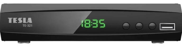 Set-top box Tesla TE-321 černý - rozbaleno - 24 měsíců záruka