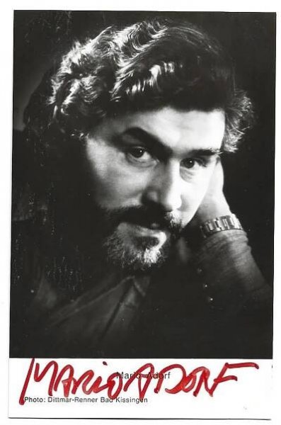 Autogram Mario Adorf - Ostatní sběratelské předměty