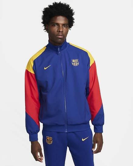Pánská mikina Nike FC Barcelona Chinese New Year Anthem Jacket 2023 2024 Adults Royal Blue XL