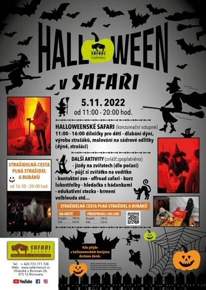 Halloween v Safari. Přijďte se bát! | Safari Park