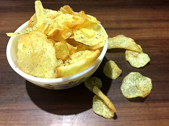 Instant Crispy Aloo Chips