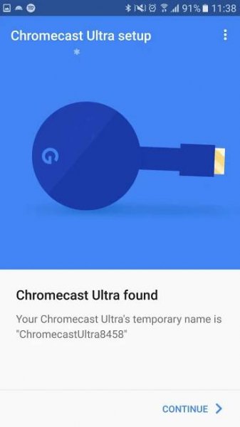 Chromecast Ultra nastaveni 2