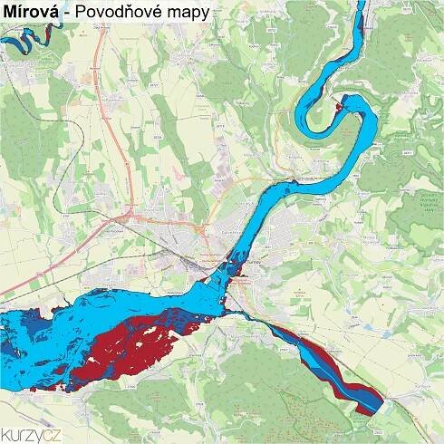 Mírová - mapy | Kurzy.cz