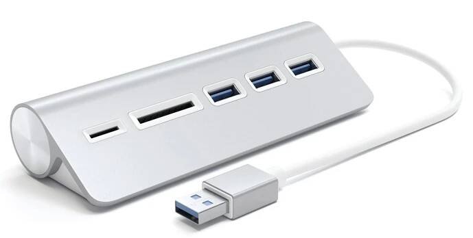 Satechi ST-3HCRS USB kombinovaný hub stříbrná