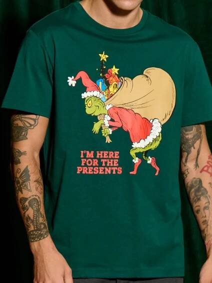 Sinsay - Tričko Grinch - zelená