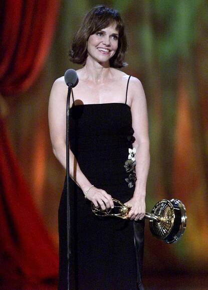 Winner for Outstanding Guest Actress in a Drama Series (ER) Sally Field at the 2001 Creative Arts Emmy Awards held at the Pasadena Civic Auditorium, Los Angeles, CA., Sept. 8, 2001. (photo by Kevin Winter/Getty Images)