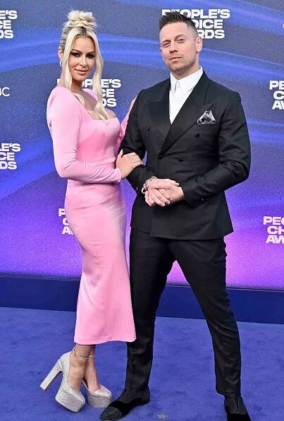 Maryse Mizanin and The Miz attend the 2022 People's Choice Awards
